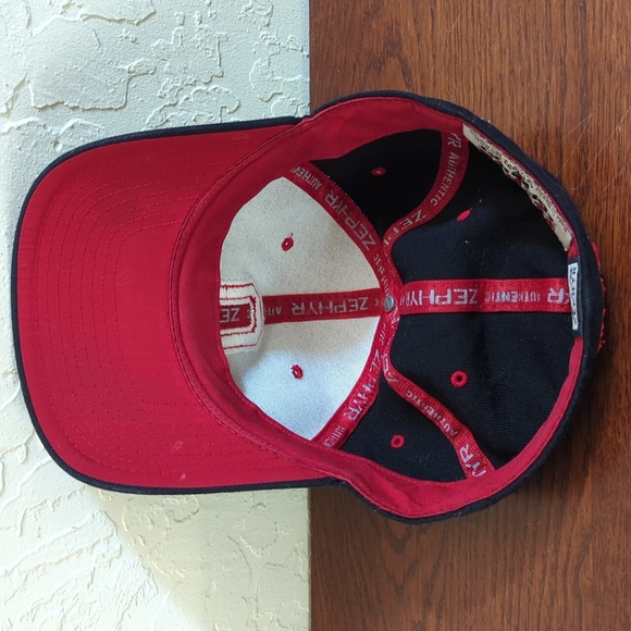 Authentic Zephyr The Z Hat Black Ohio State Red Block O Buckeyes Youth 7 1/8 - Picture 8 of 11